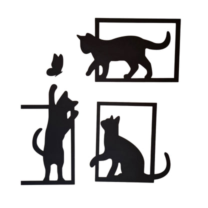 Chasing Whimsy – Cat Wall Art (3 Panel Set)