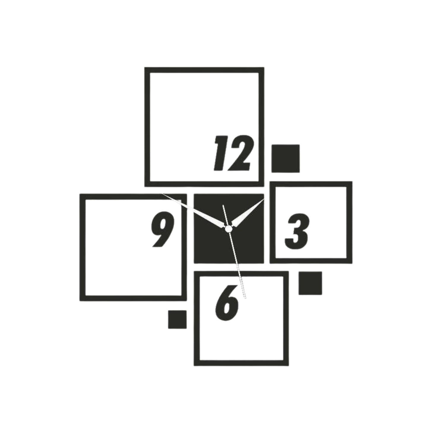 QuadraTime – Geometric Wall Clock