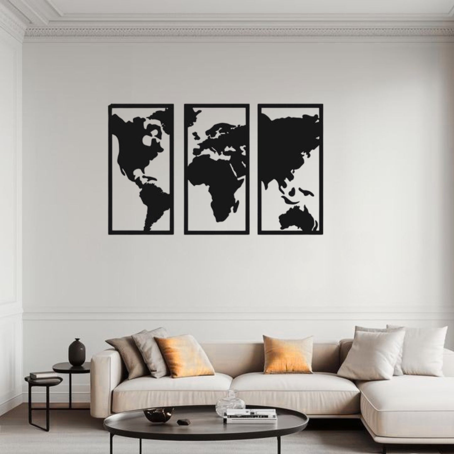 TriVista World Wall Art (3 Panel Set)