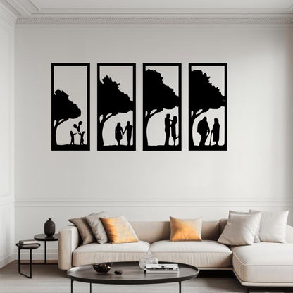 Circle of Life Wall Art (4 Panel Set)
